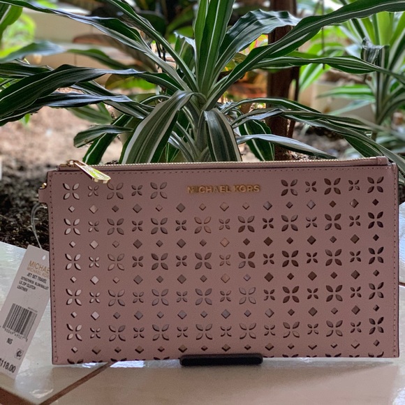 MICHAEL KORS JET SET TRAVEL LRG ZIP CLUTCH 32T6GTVW3U NEW WITH TAG - Picture 5 of 16